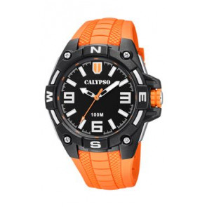 Correa de reloj Calypso K5761-3 Silicona Naranja 22mm