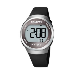 Correa de reloj Calypso K5786-4 Caucho Negro