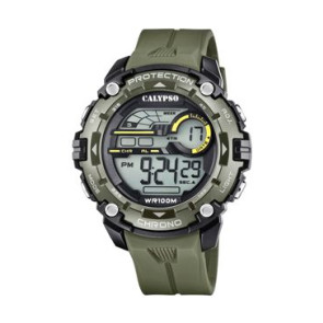 Correa de reloj Calypso K5819-1 Caucho Verde