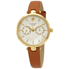 Correa de reloj Kate Spade New York KSW1399 Cuero Marrón