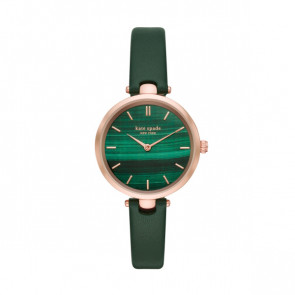 Correa de reloj Kate Spade New York KSW1529 Cuero Verde 12mm