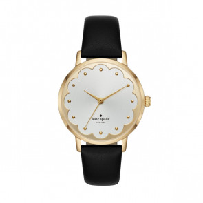 Correa de reloj Kate Spade New York KSW9018 Cuero Negro 16mm