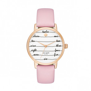 Correa de reloj Kate Spade New York KSW9021 Cuero Rosa 16mm