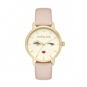 Correa de reloj Kate Spade New York KSW9025 Cuero Rosa 16mm