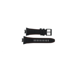 Correa de reloj Seiko 7T62-0KS0 / SNAE37P1 / L00R111M0 Cuero Negro 14mm