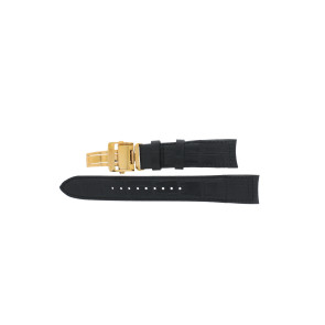 Correa de reloj Seiko SSA278J1 / 4R39-00L0 / L0C8011P0 Cuero Negro 21mm