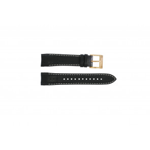 Correa de reloj Seiko 7T62-0KV0 / SNAE80P1 / L0CE011J0 Cuero Negro 21mm