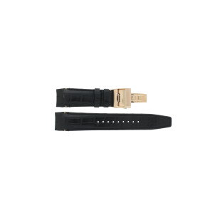 Correa de reloj Seiko 8X22-0AE0 / SSE105J1 / L0CK01AP9 Cuero Negro 22mm