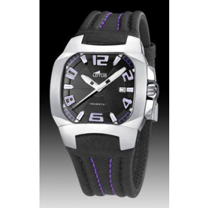 Correa de reloj Lotus 15507-4 Cuero Negro 18mm
