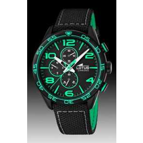 Correa de reloj Lotus 15780-4 Cuero Negro