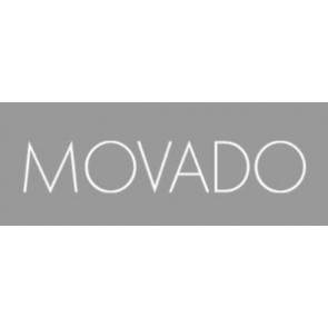 Movado correa de reloj 81-A1-840 LM-43 Cuero Rojo 15mm + costura predeterminada