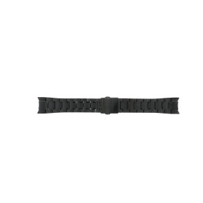 Correa de reloj Seiko 7T62-0KV0 (04B) / SNAE77P1 / M0ND111M0 Acero Negro 21mm