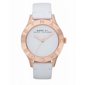 Correa de reloj Marc by Marc Jacobs MBM1201 Cuero Blanco 18mm