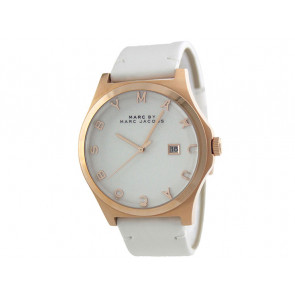 Correa de reloj Marc by Marc Jacobs MBM1212 Cuero Blanco 20mm