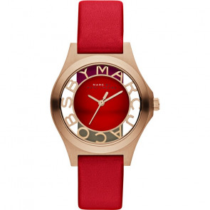 Correa de reloj Marc by Marc Jacobs MBM1338 Cuero Rojo 16mm