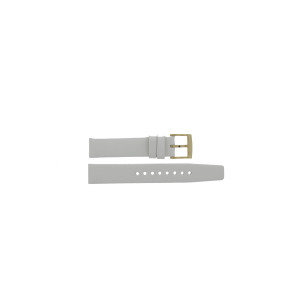 Correa de reloj Marc by Marc Jacobs MBM1339 Cuero Blanco 16mm