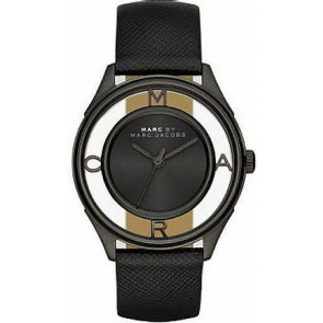 Correa de reloj Marc by Marc Jacobs MBM1379 Cuero Negro 18mm