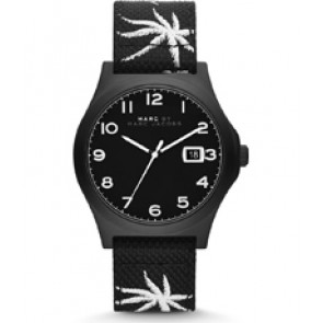 Correa de reloj Marc by Marc Jacobs MBM5088 Cuero/Textil Negro 22mm
