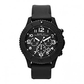 Correa de reloj Marc by Marc Jacobs MBM5528 Silicona Negro 22mm