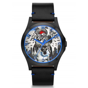 Correa de reloj Marc by Marc Jacobs MBM8622 Cuero Negro 20mm