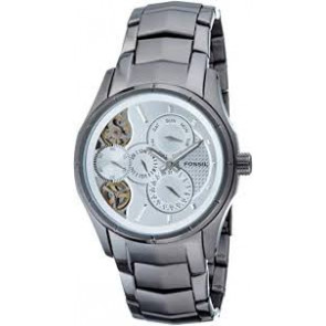 Correa de reloj Fossil ME1019 Acero inoxidable Gris antracita 24mm