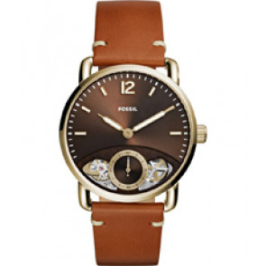 Correa de reloj Fossil ME1166 Cuero Cognac 22mm