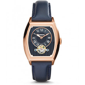 Correa de reloj Fossil ME3048 Cuero Azul 20mm