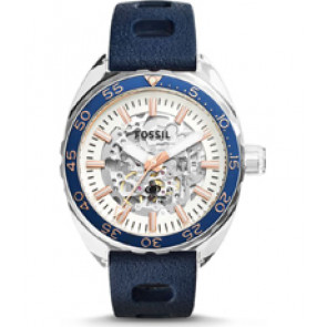 Correa de reloj Fossil ME3124 Silicona Azul 22mm