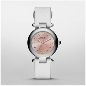 Correa de reloj Marc by Marc Jacobs MJ1411 Cuero Blanco 14mm