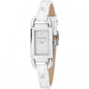 Correa de reloj Michael Kors MK2106 Cuero Blanco 8mm