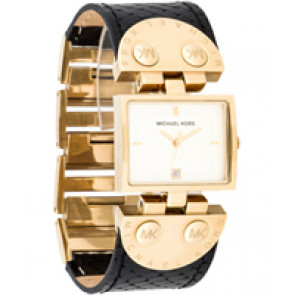 Correa de reloj Michael Kors MK2113 Cuero Negro 26mm