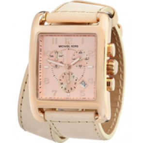 Correa de reloj Michael Kors MK2225 Cuero Beige 24mm