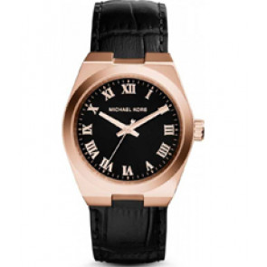 Correa de reloj Michael Kors MK2358 Cuero Negro 24mm