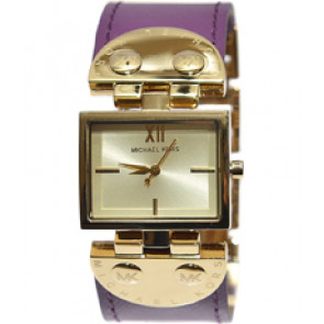 Correa de reloj Michael Kors MK2369 Cuero Púrpura 26mm