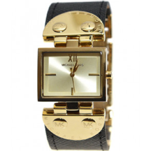 Correa de reloj Michael Kors MK2370 Cuero Negro 26mm