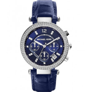 Correa de reloj Michael Kors MK2384 Cuero Azul 21mm