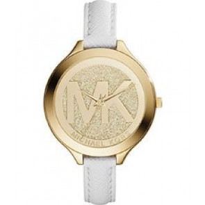 Correa de reloj Michael Kors MK2389 Cuero Blanco 12mm