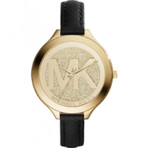Correa de reloj Michael Kors MK2392 Cuero Negro 12mm