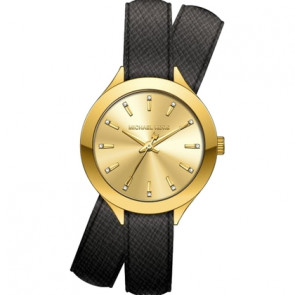 Correa de reloj Michael Kors MK2502 Cuero Negro 14mm