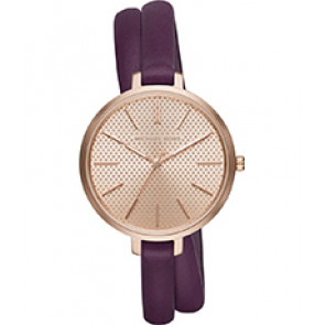 Correa de reloj Michael Kors MK2576 Cuero Púrpura 8mm