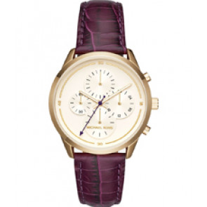 Correa de reloj Michael Kors MK2687 Cuero Púrpura 20mm