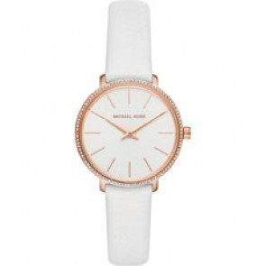 Correa de reloj Michael Kors MK2802 Cuero Blanco 14mm