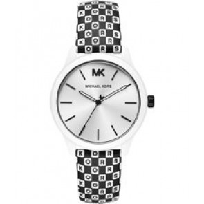 Correa de reloj Michael Kors MK2846 Cuero Negro 18mm