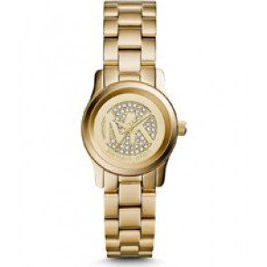 Correa de reloj Michael Kors MK3304 Acero inoxidable Chapado en oro 14mm