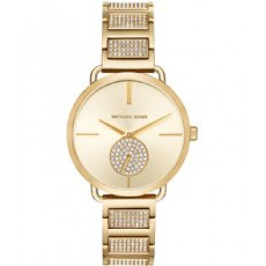 Correa de reloj Michael Kors MK3852 Acero inoxidable Chapado en oro 16mm