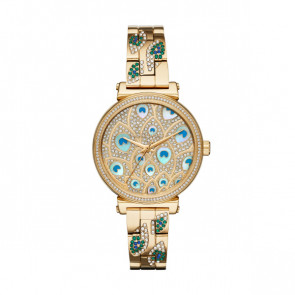 Correa de reloj Michael Kors MK3945 Acero Chapado en oro 14mm