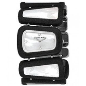 Correa de reloj Michael Kors MK4106 Acero inoxidable Negro 35mm