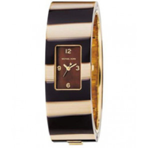 Correa de reloj (Combinación de correa + caja) Michael Kors MK4157 Plástico Marrón 22mm