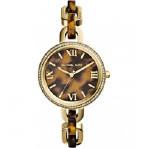 Correa de reloj (Combinación de correa + caja) Michael Kors MK4281 Acero Chapado en oro 13mm