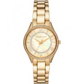 Correa de reloj Michael Kors MK4490 Acero inoxidable Chapado en oro 16mm